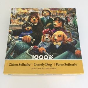 Lonely Dog-Night at the Carnival 1000 piece puzzle